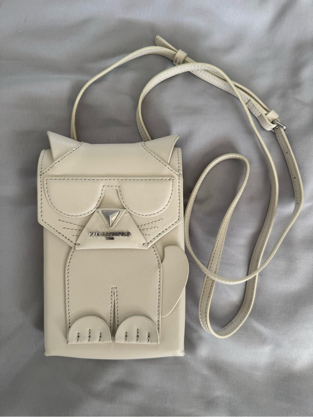 Karl Lagerfeld Ikons Moonbeam Choupette Cat Crossbody Phone Bag